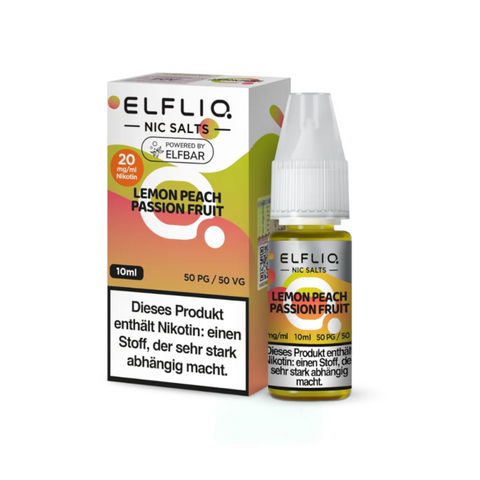 Elfliq - Lemon Peach Passion Fruit Nikotinsalz Liquid 10ml
