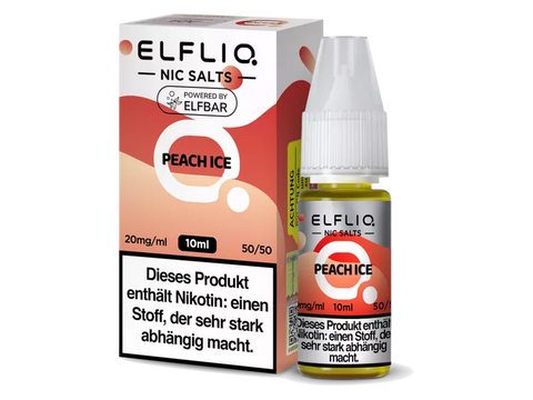 Elfliq - Peach Ice Nikotinsalz Liquid 10ml