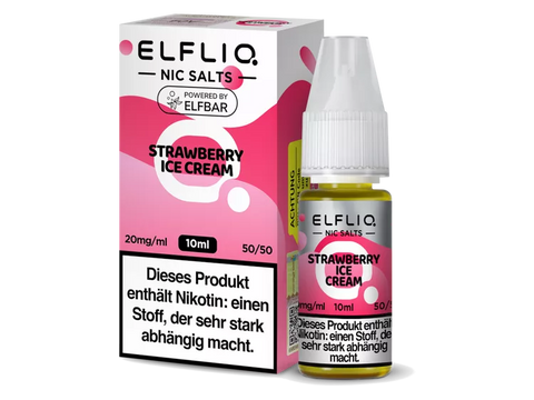 Elfliq - Strawberry Ice Cream Nikotinsalz Liquid 10ml